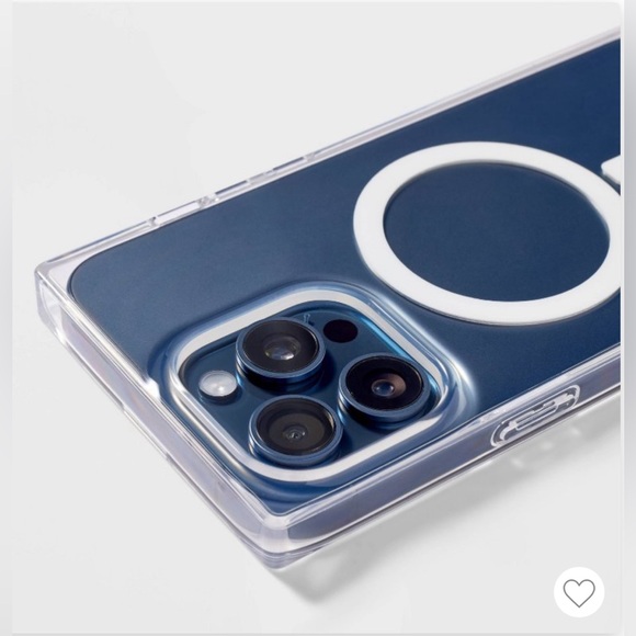 Apple iPhone 15, 14 & 13 Clear Square Edge Phone Case MagSafe compatible… - Picture 2 of 9